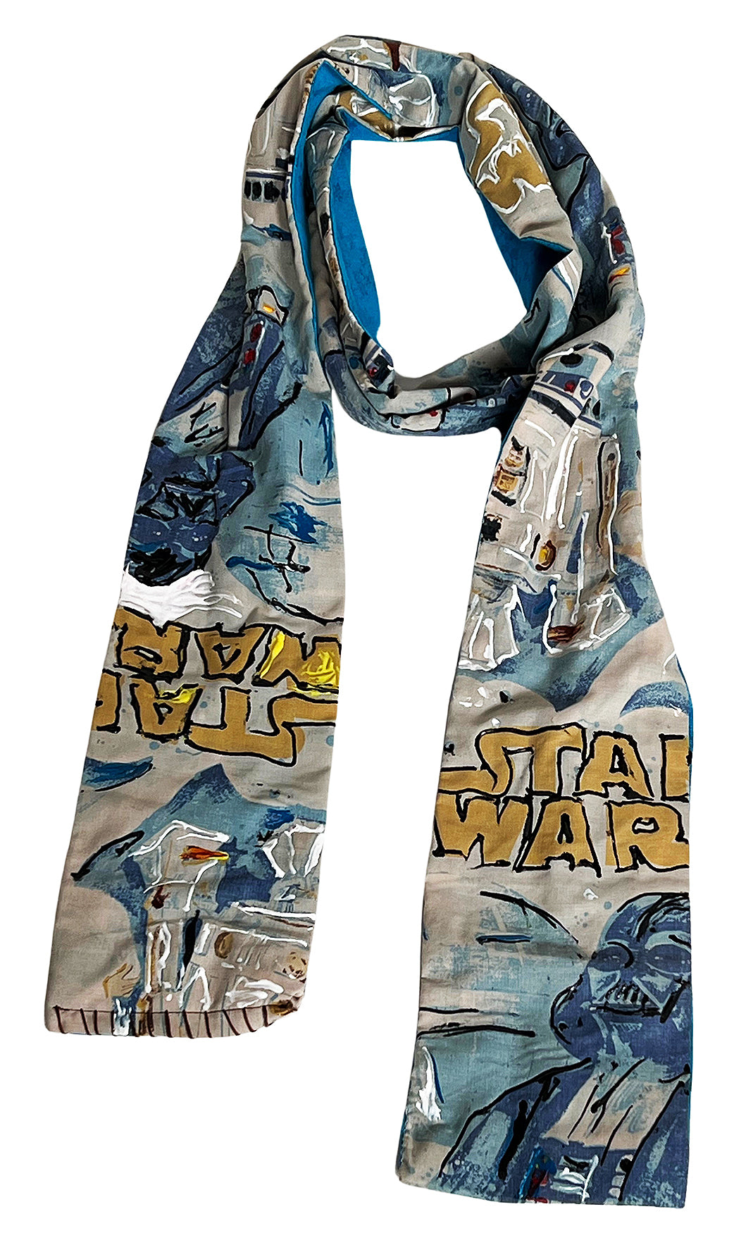 COWBOYS and DEMONS - "STAR WARS" SCARF with Hand Applied Acrylic Accents